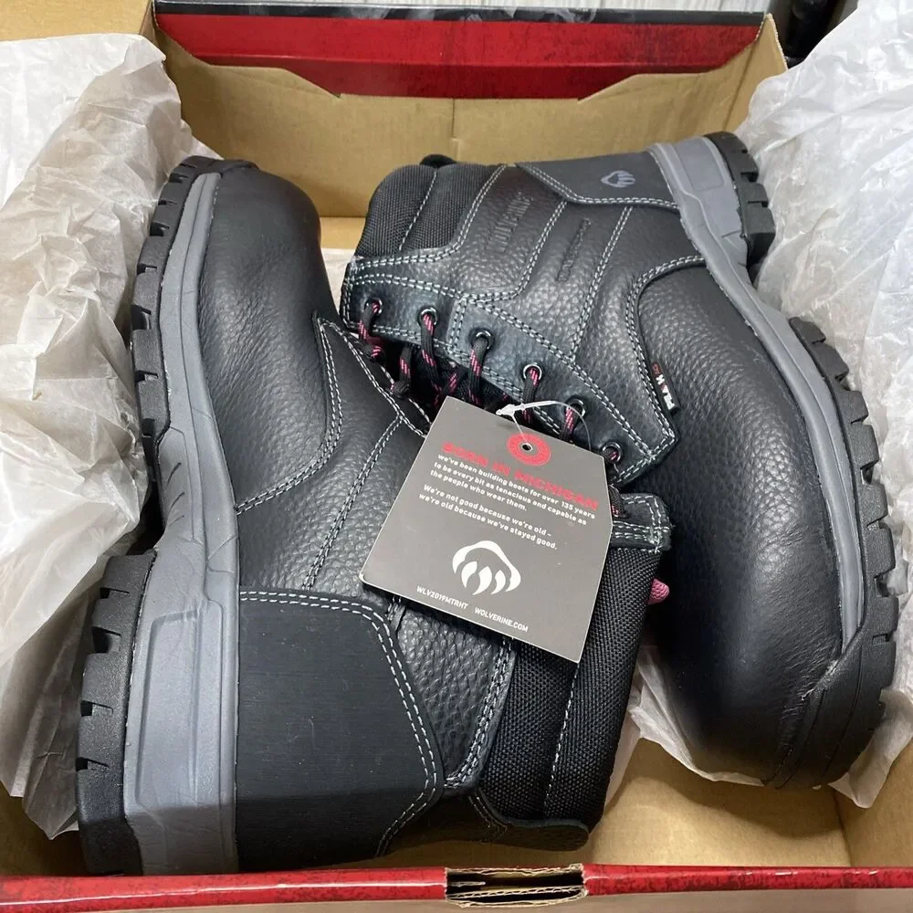 Wolverine Piper 6 Inch Waterproof Composite Toe Construction Boot W10181 Sz 10 M